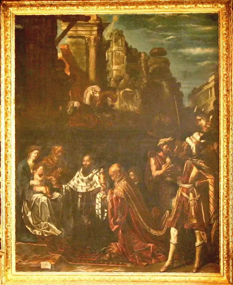 Adorations des mages1614. Tableau de Louis Finson pour le retable de la chapelle des Rois, dans la cathédrale Saint-Trophime d'Arles