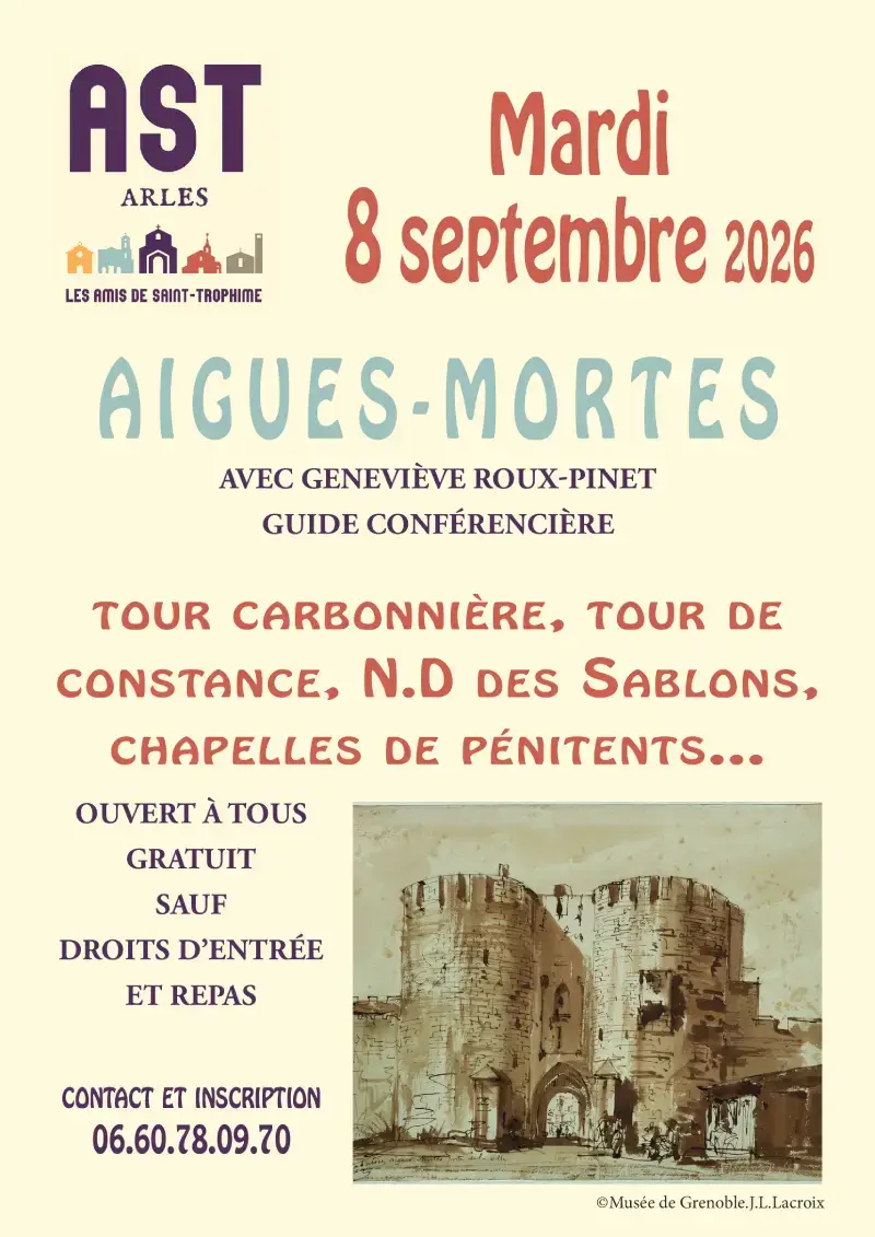Affiche de la sortie à Aigues Mortes
